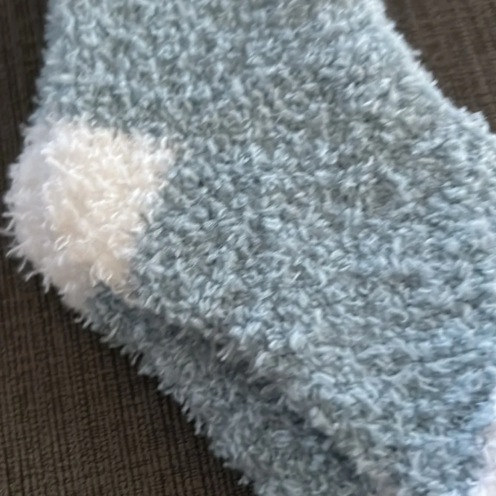 Kids Cozy blue socks , shoe sz 1-7